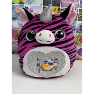 ZURU Rainbocorns Eggzania Zebra Plush 7" Mini Stuffed‎ Animal Unicorn